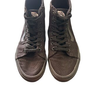 Vans Dark Canvas High-Top Sneakers